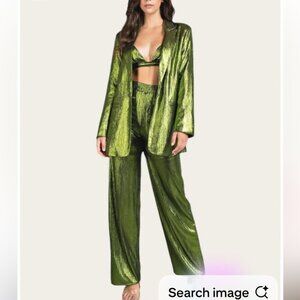 Boutique Sequin 3 piece suit Set. Pants, Blazer, Bikini Set - Large by RIVIR